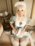 Cosplay C78 longphoto white hair sexy Japanese maid(19)